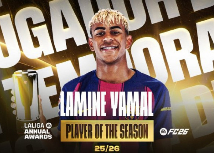 Bawa Barcelona Juara, Lamine Yamal Sabet Gelar Pemain Terbaik La Liga 2025/2026