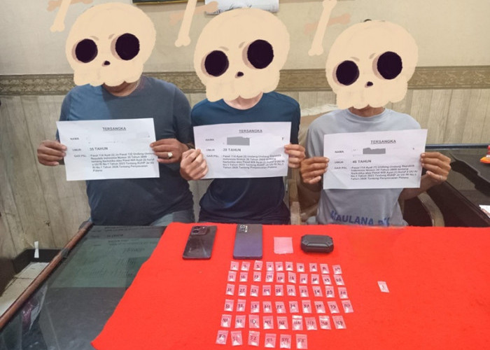 Operasi Dini Hari! Satresnarkoba Polresta Jambi Sita 56 Paket Sabu di Jambi Timur, 3 Pria Langsung Dibekuk