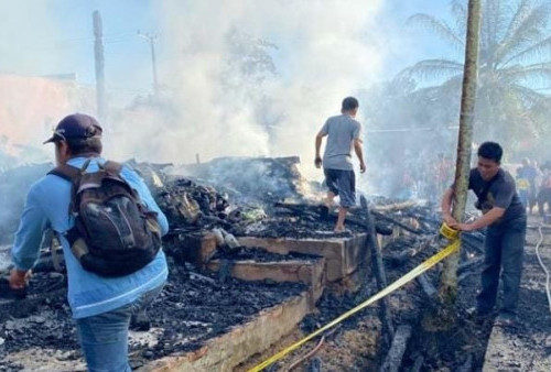 Rumah dan Toko di Muratara Hangus Terbakar, Uang Rp 250 Juta Lenyap