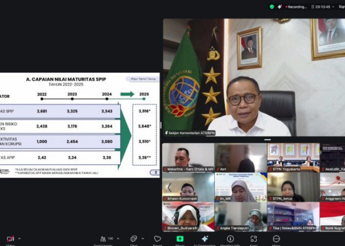 Sekjen Kementerian ATR/BPN Ingatkan Jajaran untuk Jalankan SPIP secara Kolaboratif
