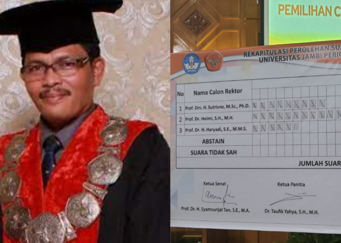 BREAKING NEWS: Prof Helmi Terpilih jadi Rektor UNJA Periode 2024-2028