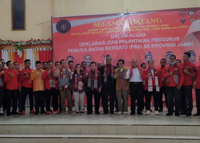Hadiri Deklarasi dan Pelantikan Pengurus Pemuda Batak Bersatu se-Provinsi Jambi, Gubenur Jambi Bilang Begini