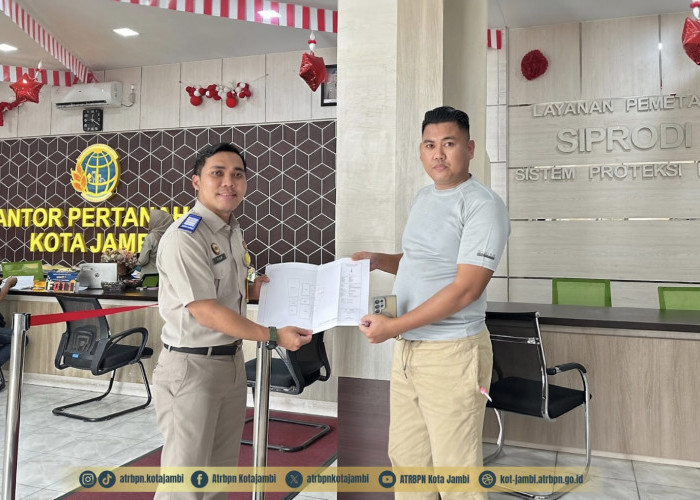  Kantor Pertanahan Kota Jambi Tuntaskan Pemetaan Bidang Tanah Lebih Cepat Lewat Program Layanan Terjadwal