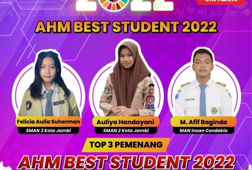 Ini Dia Top 3 Pemenang Kompetisi AHM Best Student Regional Jambi 2022