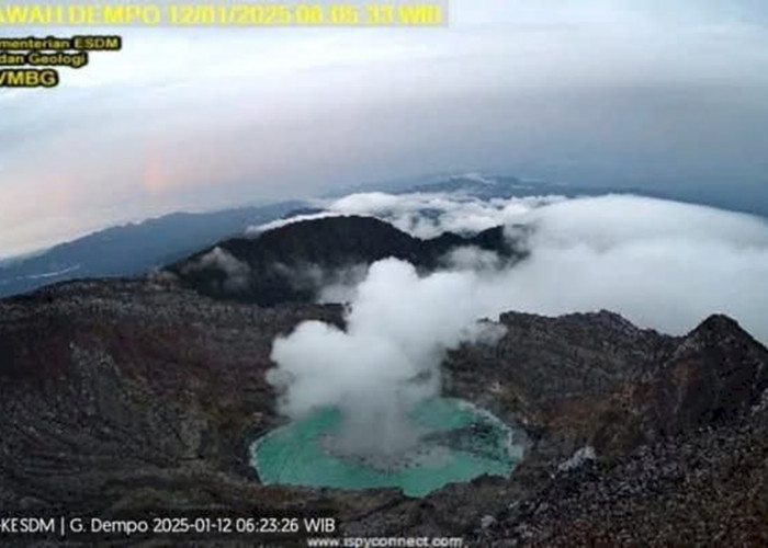 Gunung Dempo Erupsi Lagi, Status Waspada Diperpanjang, Pendaki Dilarang Mendekati Kawah