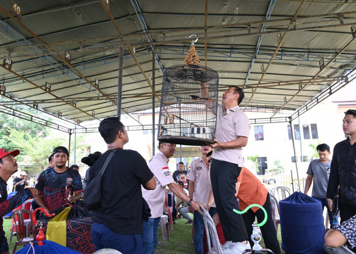 Dibuka Kapolda Jambi, 300 Peserta Ikuti Lomba Burung Kicau dalam Rangka Har Bhayangkara ke-78