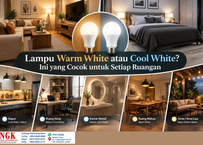Lampu Warm White atau Cool White? Ini yang Cocok untuk Setiap Ruangan