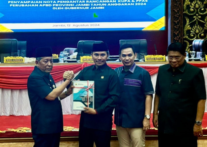 DPRD Provinsi Jambi Gelar Rapat Paripurna Penyampaian Nota Pengantar KUPA PPAS Perubahan 2024.