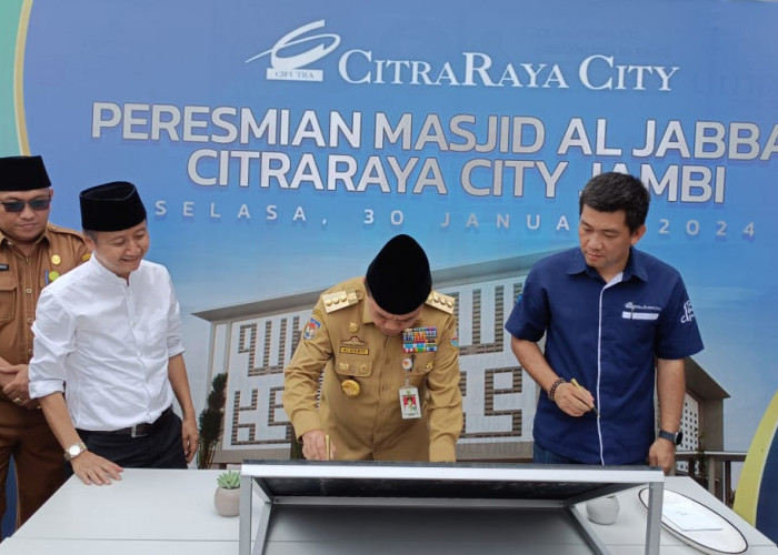 Resmikan Masjid Al Jabbar Citraraya City Jambi, Ini Pesan Gubernur Jambi Al Haris 