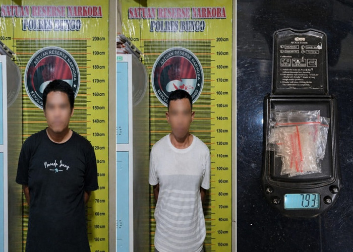 Kapok! Dua Pria di Bungo Ini Tak Berkutik Saat Digerebek Polisi, Sejumlah Sabu Ikut Disita