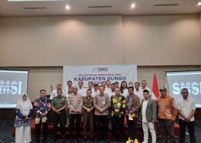 Pemkab Bungo Ucapkan Selamat Kepada Pengurus SMSI Kabupaten Bungo yang Baru Dilantik