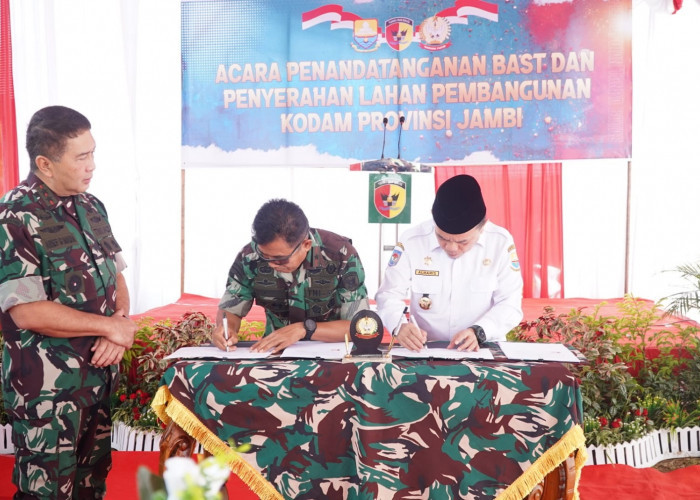 Pemprov Hibahkan Lahan untuk Pembangunan Kodam Provinsi Jambi