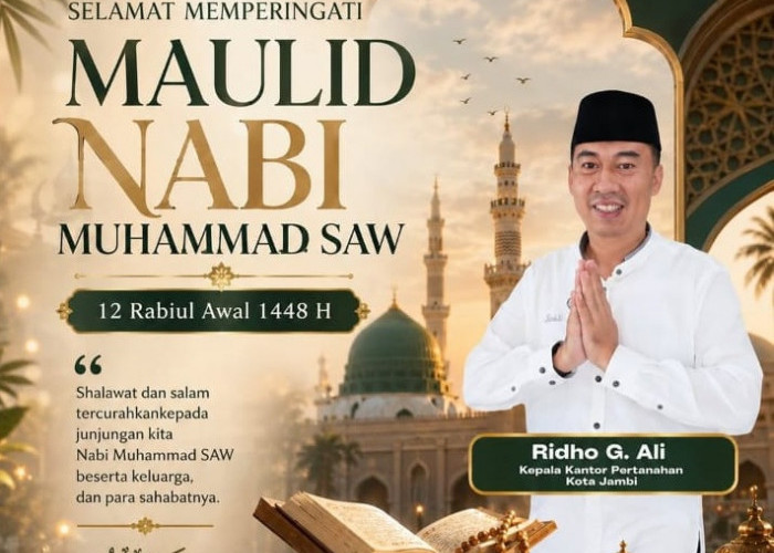 Kantor Pertanahan Kota Jambi Ajak Masyarakat Teladani Akhlak Rasulullah pada Peringatan Maulid Nabi Muhammad 