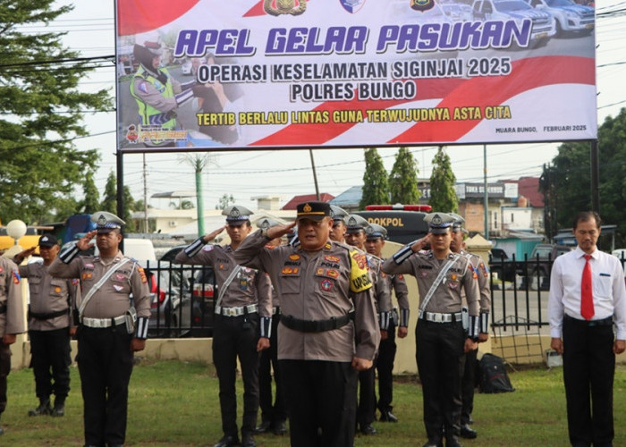 Operasi Keselamatan Siginjai Polres Bungo Tahun 2025 Dimulai, Ini Sasarannya 