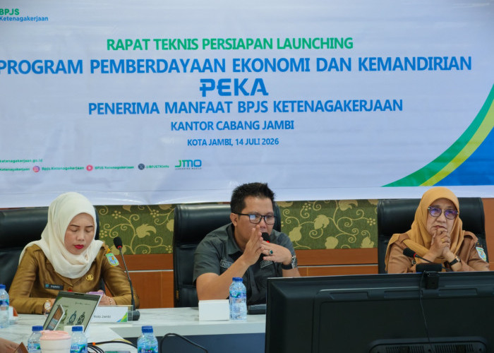 BPJS Ketenagakerjaan Matangkan Persiapkan Launching Program PEKA di Jambi