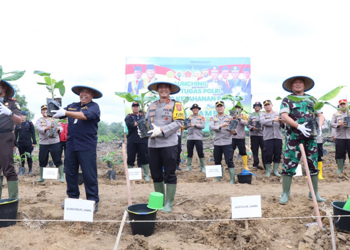 Dukung Ketahanan Pangan, Kapolda Jambi Launching Gugus Tugas Polri