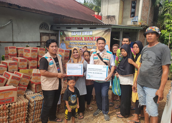 YBM PLN UP3 Muara Bungo Salurkan Bantuan Korban Banjir di Kabupaten Bungo