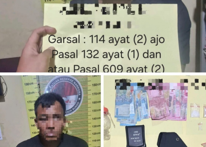 Ada Senpi Rakitan! Polres Bungo Amankan 2 Pengedar Narkoba dan Sita 33,77 Gram Sabu 
