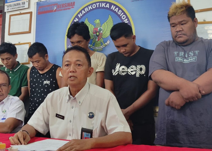 Pesta Sabu, 5 Pria Ditangkap BNN Kabupaten Batanghari di Muara Bulian