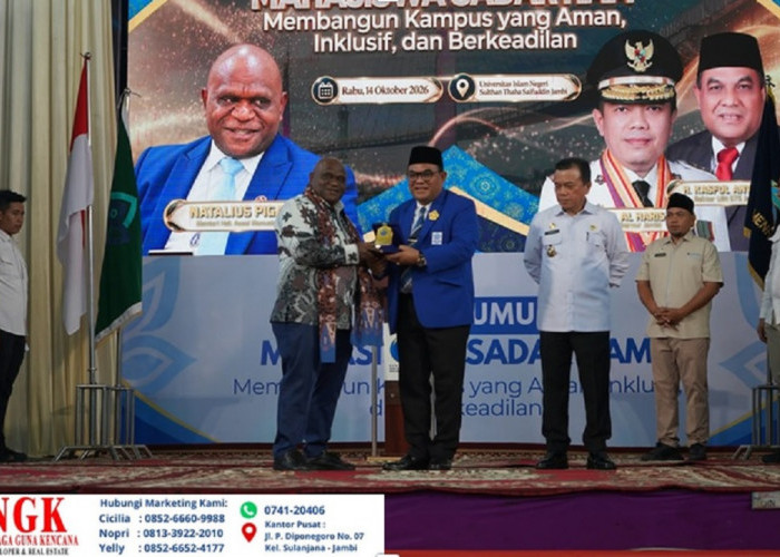 2.500 Mahasiswa UIN STS Jambi Kuliah Umum Bersama Menteri HAM