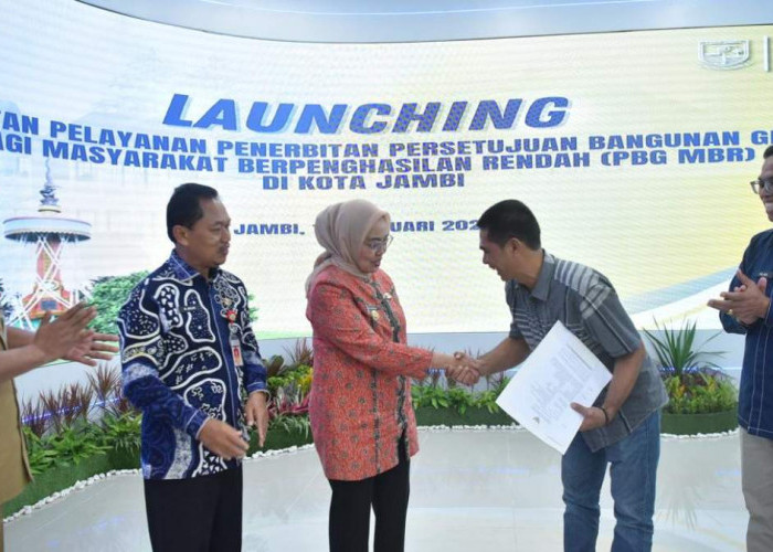 Pj Wali Kota Sukses Launching PBG-MBR Dibawah 1 Jam Di Kota Jambi