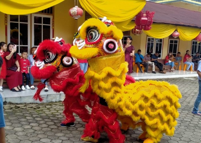 Gong Xi Fa Cai! Pertunjukan Barongsai Meriahkan Perayaan Imlek 2023 di Vihara Padmakirti Bungo