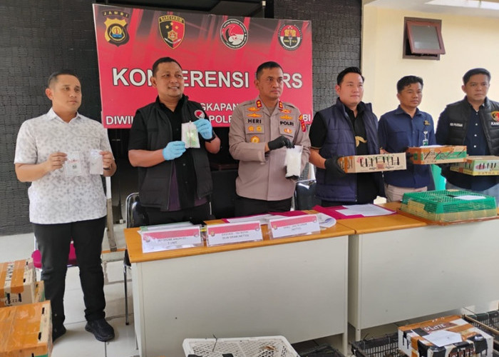 Duh! Mobil Penyelundup Burung Dilindungi Ternyata Simpan Sabu 294 Gram, Polres Muaro Jambi Ungkap Faktanya