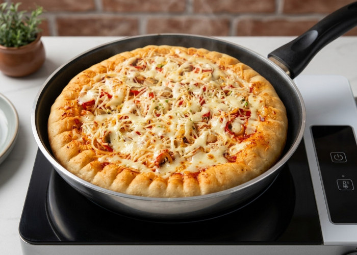 Resep Praktis Bikin Pizza Teflon Rumahan yang Empuk, Lumer, dan Anti Gagal