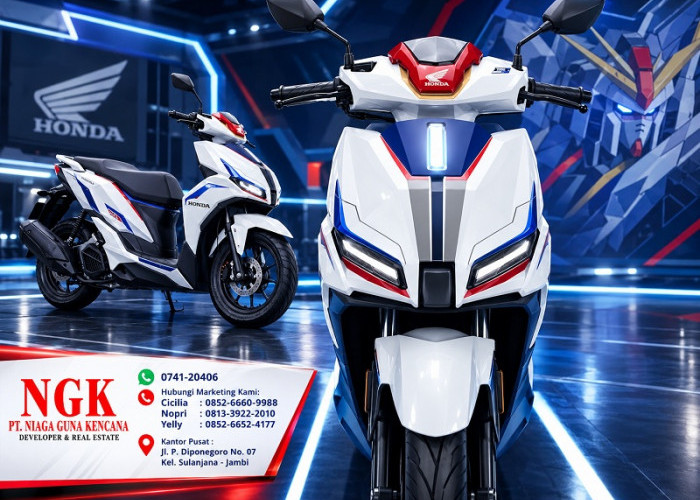  Mengusung Tema Freedom Gundam, Sundiro Honda Rilis Skutik Spesial NS125FX Cuma 1.000 Unit