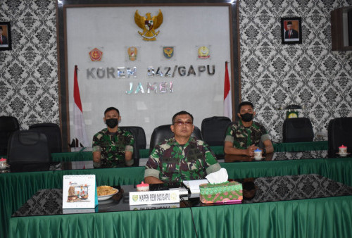 Kapenrem 042/Gapu Ikuti Workshop Menulis Penerangan TNI AD 2022