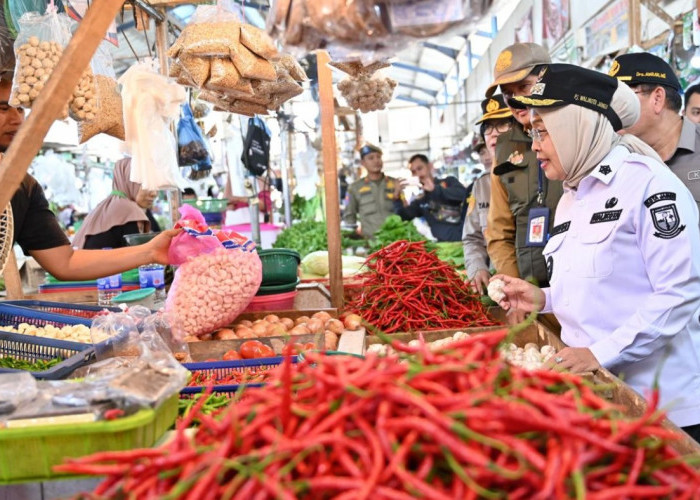 Jelang Nataru, Pj Wali Kota Sidak Sejumlah Pasar, Ritel Modern dan Gudang Sembako Di Kota Jambi