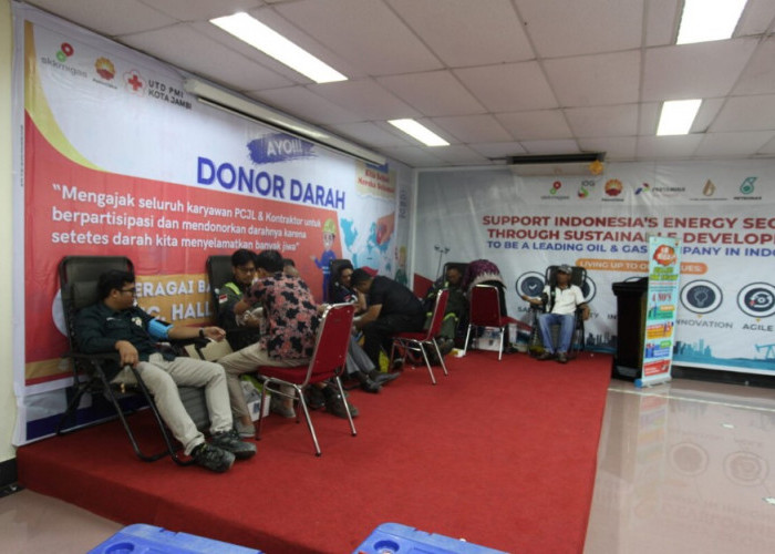 Gelar Bakti Sosial Donor Darah, SKK Migas PetroChina Jabung Ltd Kumpulkan 205 Kantong Darah