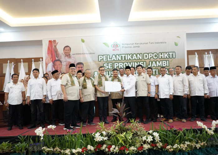 Pelantikan DPC HKTI se-Provinsi Jambi Sukses Digelar, SAH Sukses Konsolidasi Petani Daerah