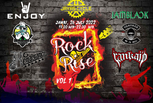 Pesta Rock Rise Vol 1, 6 Band Rock Jambi Siap Getarkan Panggung, Catat Jadwal dan Lokasinya