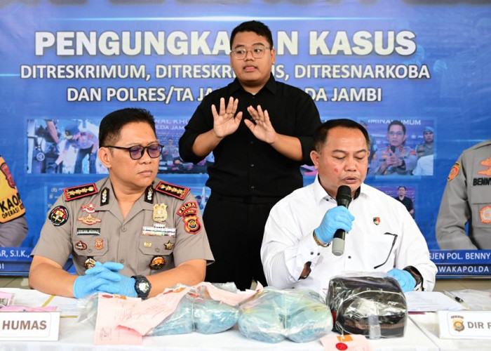 Perang Lawan Narkoba Makin Gencar! Polda Jambi Ungkap 591 Kasus dalam 6 Bulan, 931 Tersangka DIamankan