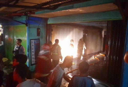 Toko Laundry di Simpang Kawat Terbakar, Diduga Akibat Arus Pendek Listrik