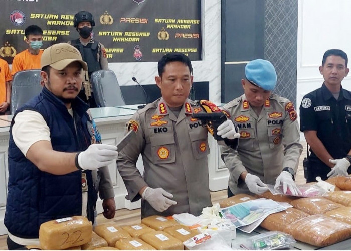 Polresta Jambi Tangkap 2 Pengedar Narkoba, 39 Kg Ganja dari Aceh dan Medan Diamankan
