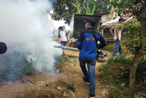 Antisipasi Penyebaran DBD di Kelurahan Rawasari, 5 RT Difogging 