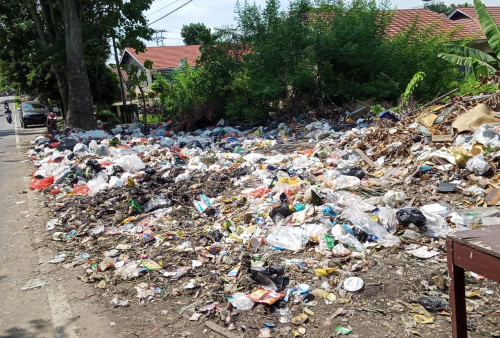 Kumuh.. Sampah Berserak Hingga ke Jalan di Kelurahan Kasang Jaya