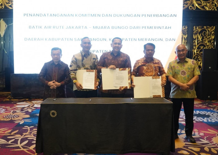 Bupati Bungo Sinergi dengan Tiga Bupati, Dukung Penerbangan Batik Air Penerbangan Batik Air Rute Jakarta