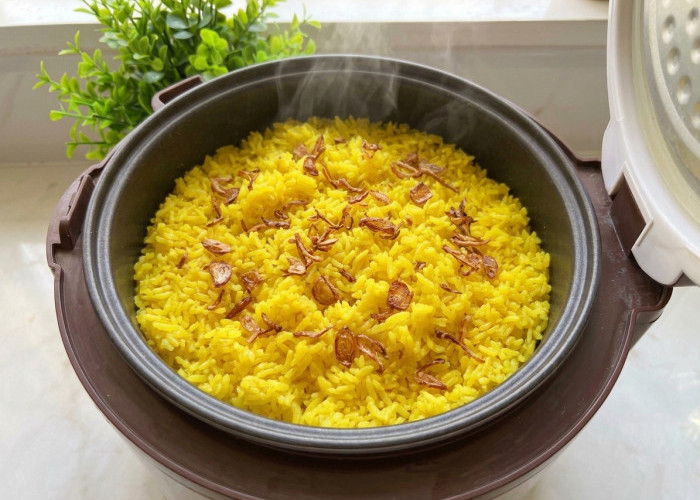 Resep Praktis dan Anti Gagal, Nasi Kuning Rice Cooker Gurih Wangi untuk Pemula