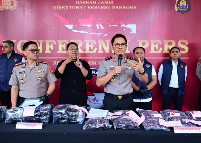 Kakap Nih! Ditresnarkoba Polda Jambi Sita 20 Kg Sabu, Ekstasi hingga Etomidate Jaringan Pekanbaru