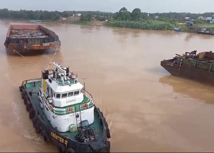 Tongkang Batu Bara Tabrak Tiang Pengaman Jembatan Aur Duri 1, Ini Penjelasan Polda Jambi