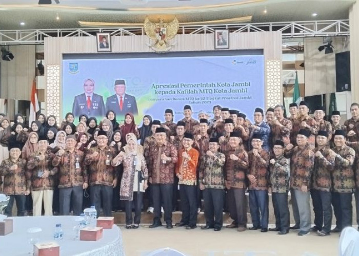 Pemkot Jambi Serahkan Bonus MTQ Sebagai Bentuk Apresiasi 