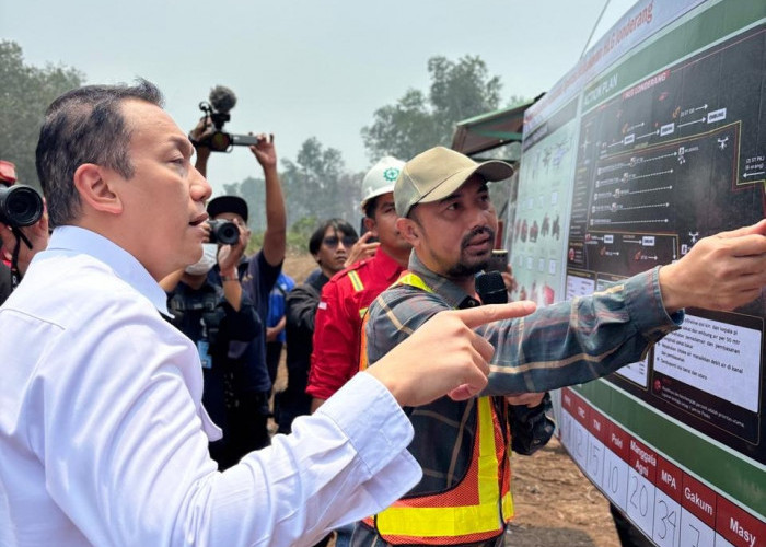 Wamen LH Tinjau Pembasahan Gambut di WKS, Dorong Perusahaan di Jambi Replikasi Metode Water Intake