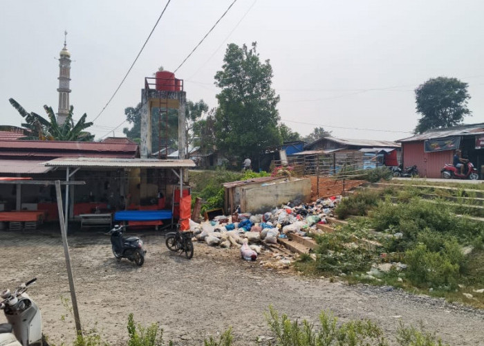 Pengunjung Pasar Tanjung Bungur Tebo Keluhkan Tumpukan Sampah, Keluarkan Bau Tak Sedap