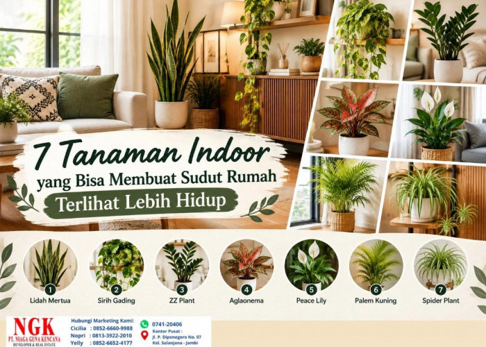 7 Tanaman Indoor yang Bisa Membuat Sudut Rumah Terlihat Lebih Hidup