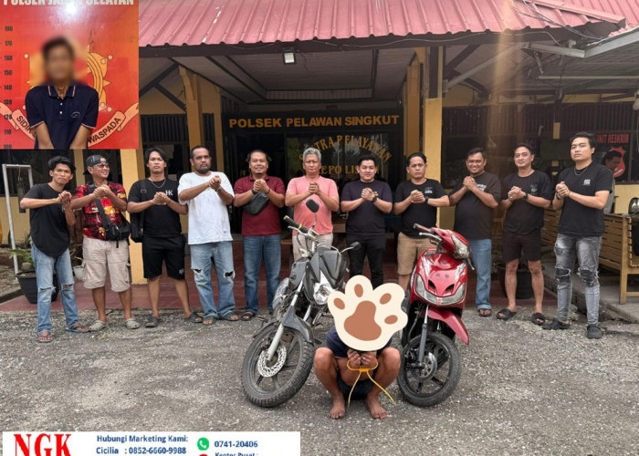 Beraksi di Thehok, Spesialis Maling Motor di Parkiran Masjid Ini Ditangkap di Sarolangun