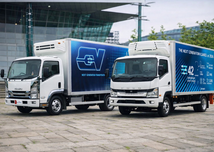 Isuzu ELF EV Tantang Fuso eCanter 2026, Adu Spesifikasi Truk Listrik Masa Depan