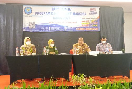 BNNP Jambi Gelar Raker Program Dayamas Anti Narkoba Bersama LSM dan Organisasi Kemasyarakatan